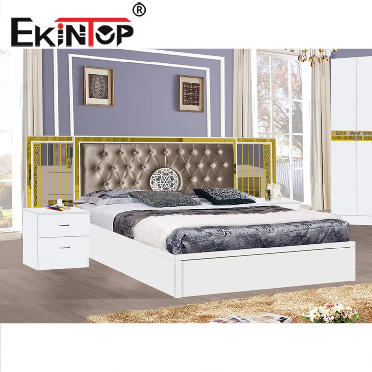 Ekintop guangdong smart bedroom furniture set mdf master bedroom bed furniture set
