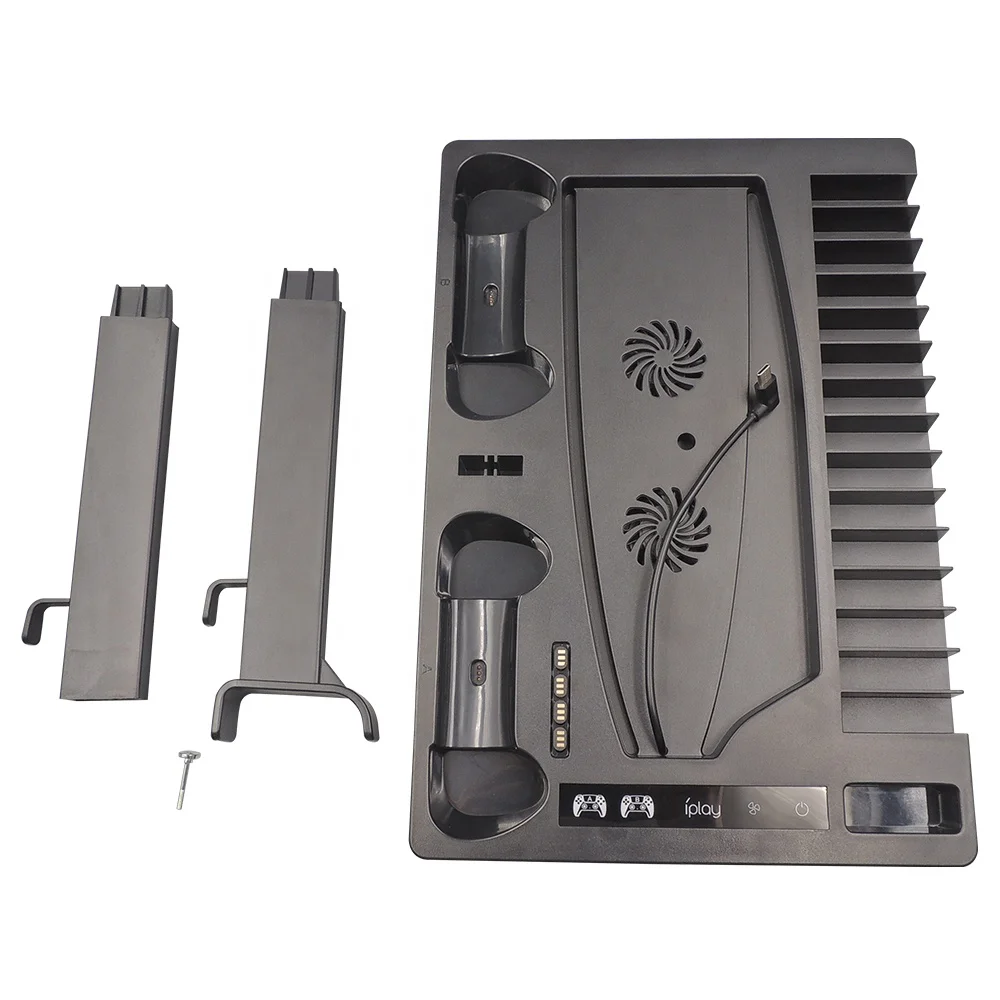 Multi-function Playstation 5 Console Cooling Fan with Charger Station for PS5/Digital Edition