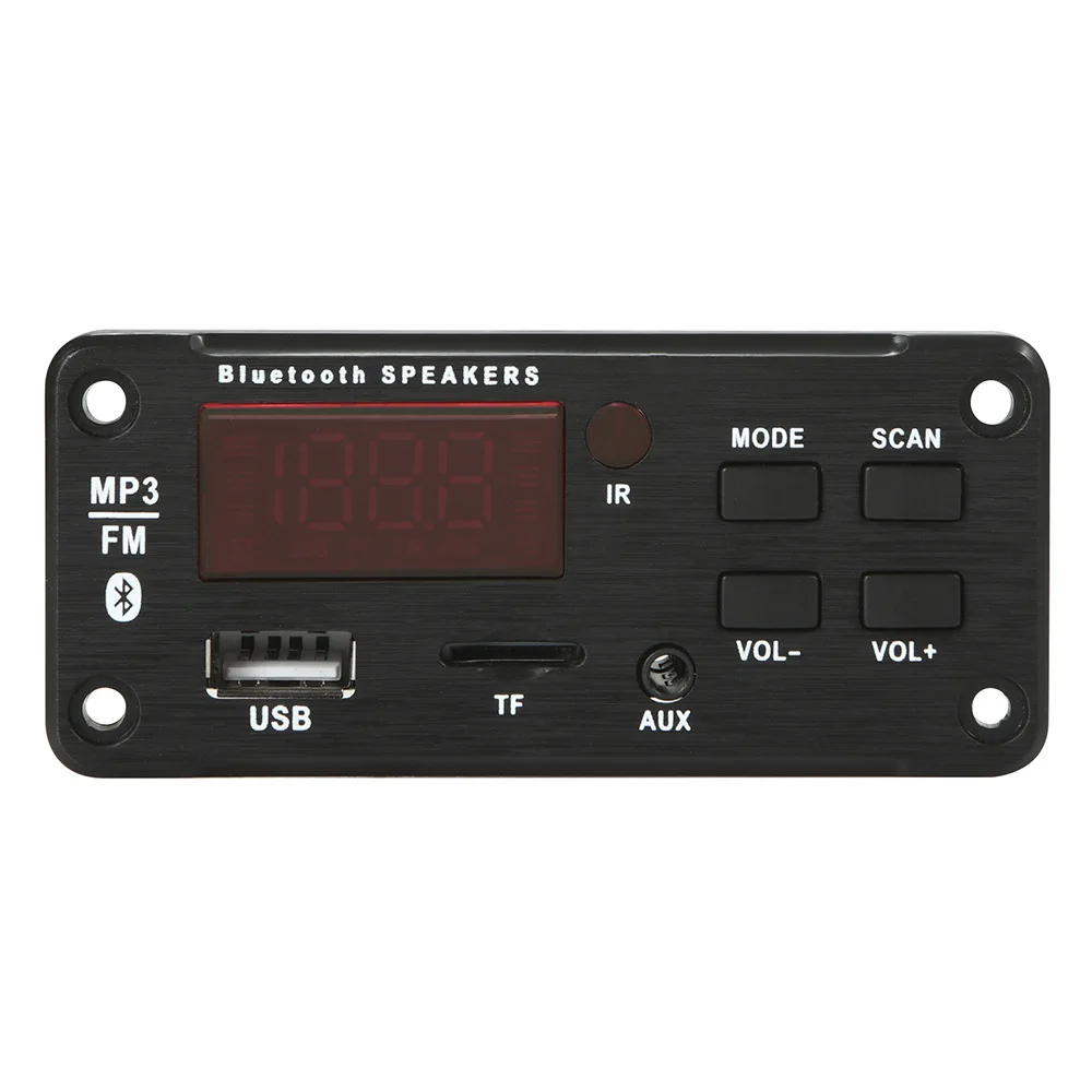 Беспроводной 12V автомобильный декодер доска автомобиля BLE MP3/WMA/USB/SD/FM-радио/AUX пластина аудио модуль цветной экран MP3 динамик