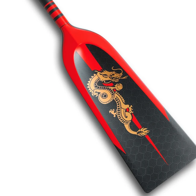 Kingpaddle Model D16 Carbon Fiber Concave Dragon Boat paddle for Training