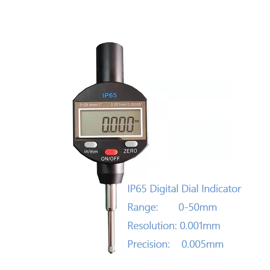 Многофункциональный цифровой циферблатный индикатор 0-12,7 мм 25,4 мм 50 мм 100 мм IP65 глубиномер