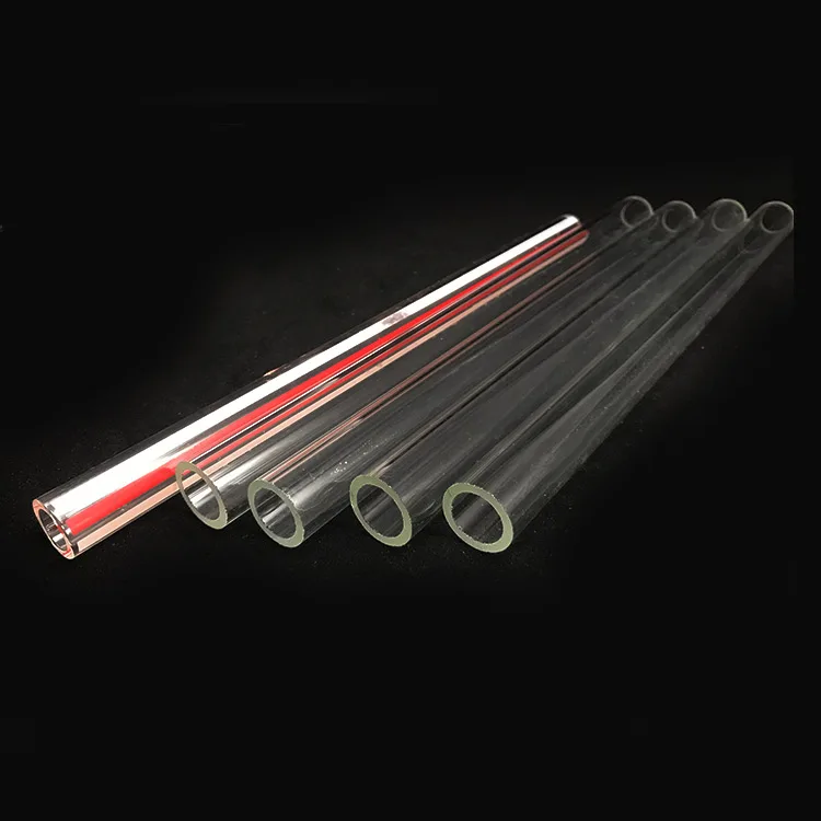 High temperature transparent glass tube thick wall heating tube glass