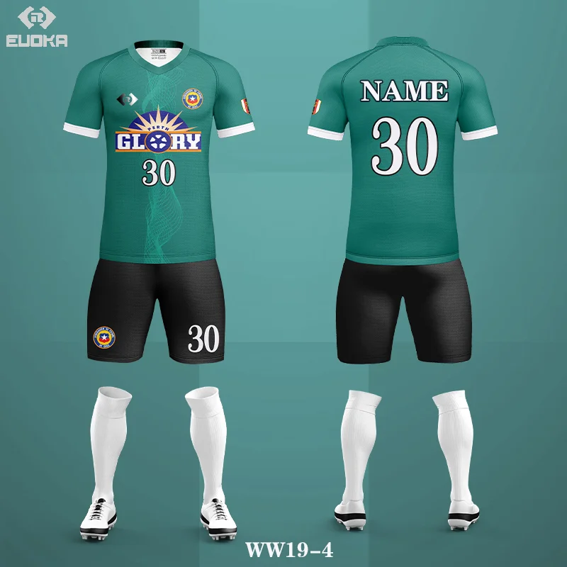 Digital printing maillot de football Unique Design custom football jersey With private label
