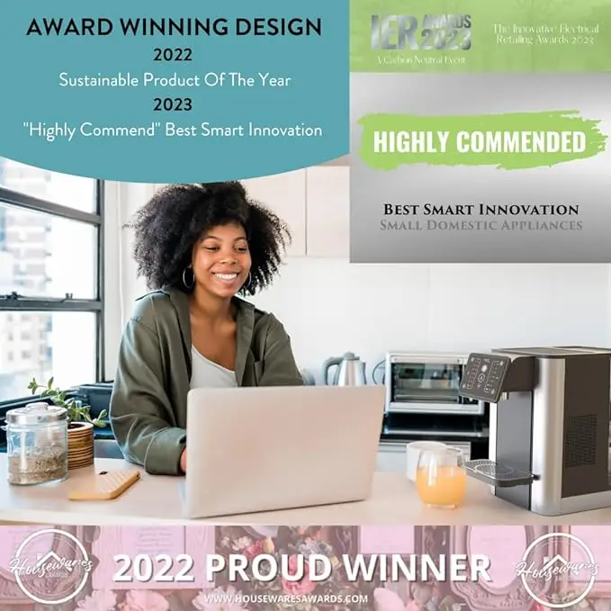 Electric Desktop Water Dispenser Quick Heating Hot & Cold Water Cooler for Home & Office for Countertop Use