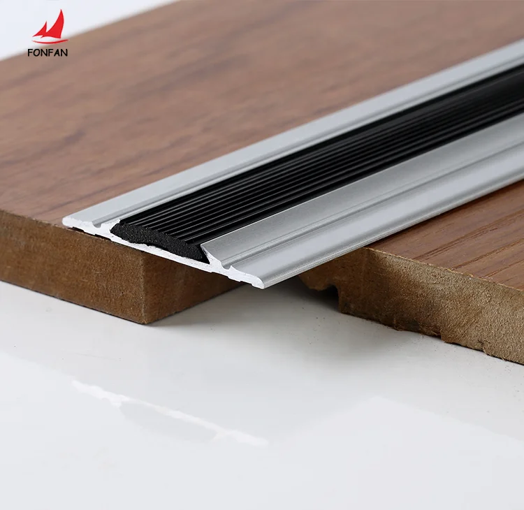 Modern Style Non-Slip Protection Strips Aluminum Wrap Angle Stair Step Edge Anti Slip Strip