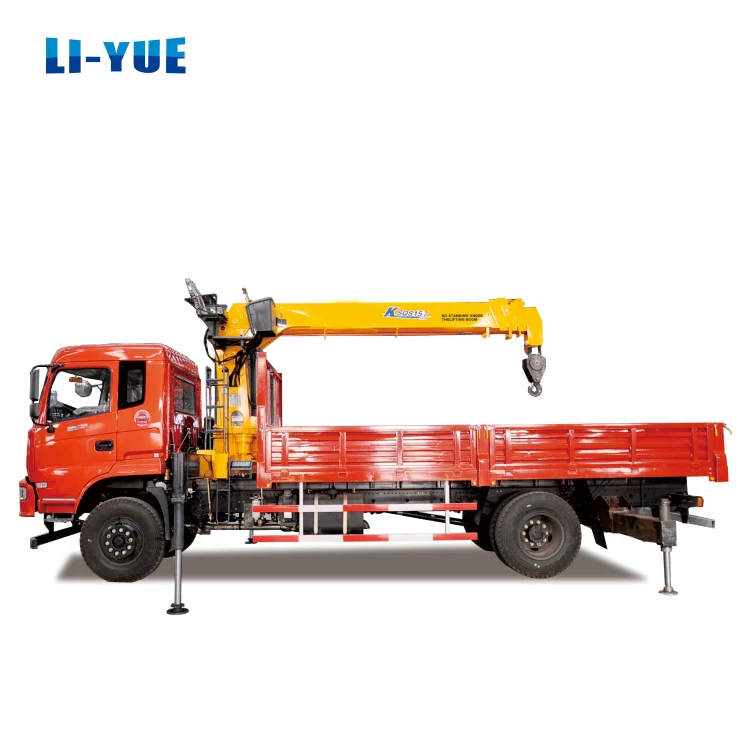 Новый Dongfeng 4x2 8-тонный мини-кран двигатель мощностью 170 л.с. подъемный станок Euro3 грузовой кран