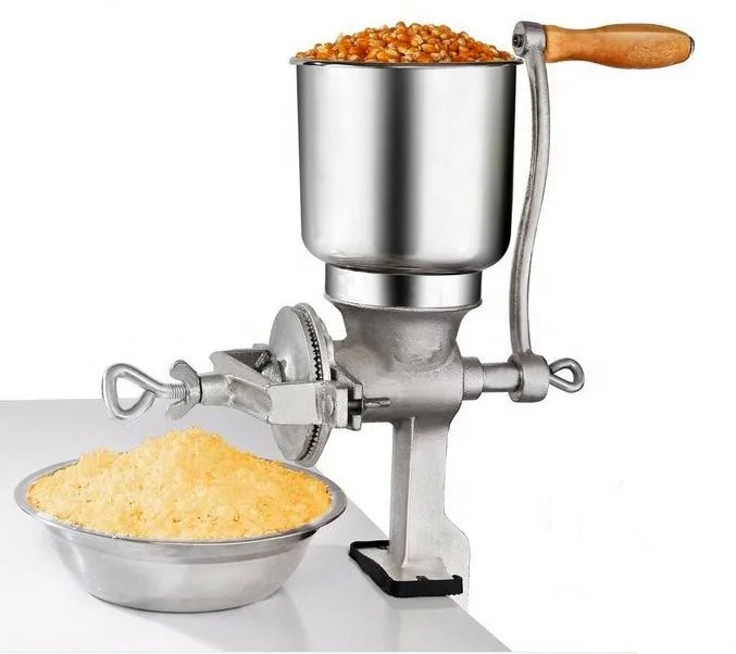 Chili powder making machine manual home use cast iron grinding hand operating grain mill