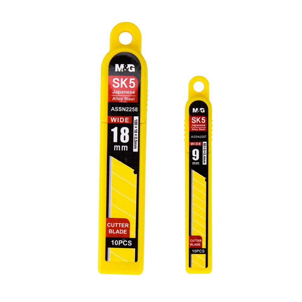 M & G Cutter Blades 9 mm 80*9*0.4mm with 13points 10pcs / box