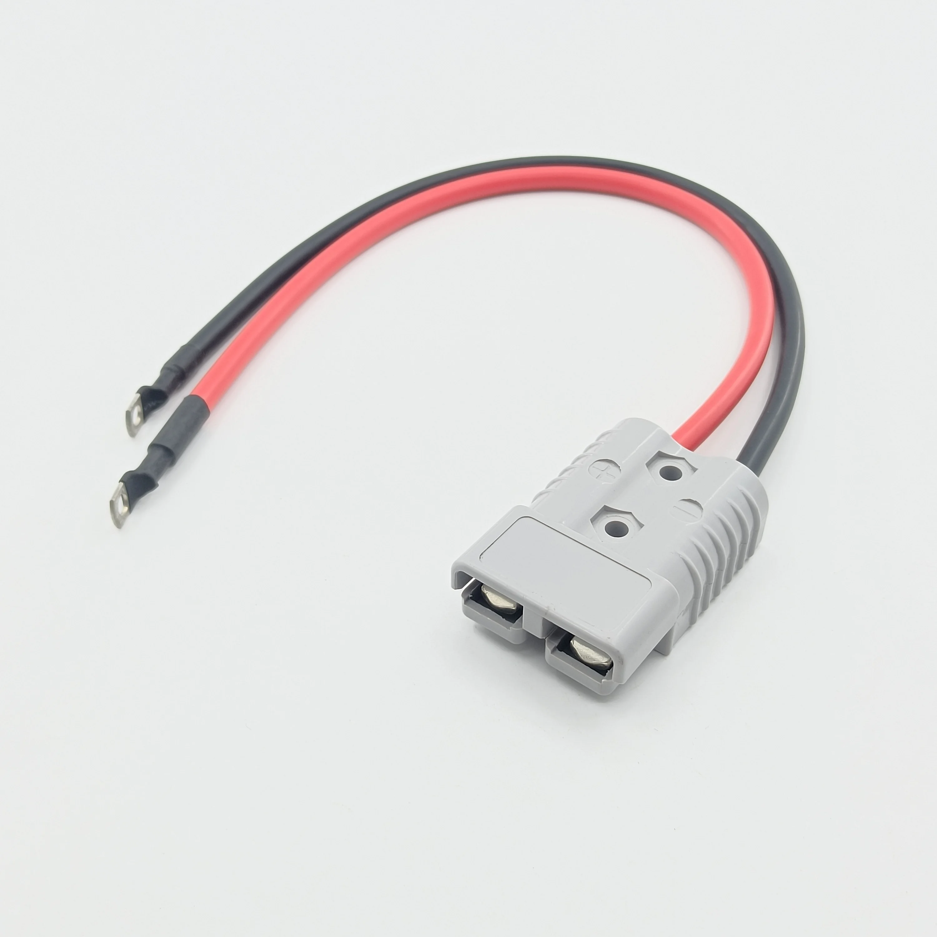 Customized anderson Connector 400mm 50A High Current 10AWG Cable M8 Connector Plug to O-ring Terminal For Cigar Lighter
