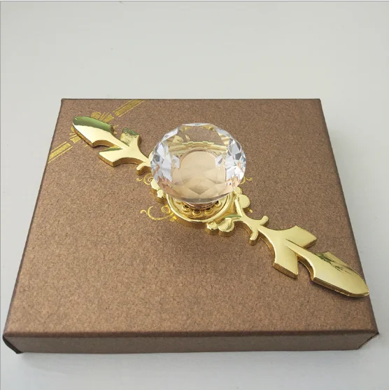 Manufacturers wholesale new zinc alloy handle drawer handle cabinet acrylic Zinc Gold handle 165mm