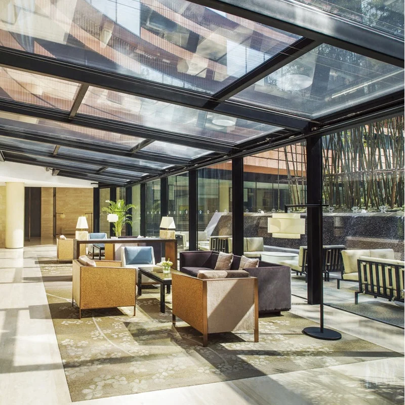 
Modern design of new products aluminium frame sunroom Free Standing sound insulation heat insulation Sun Rooms 