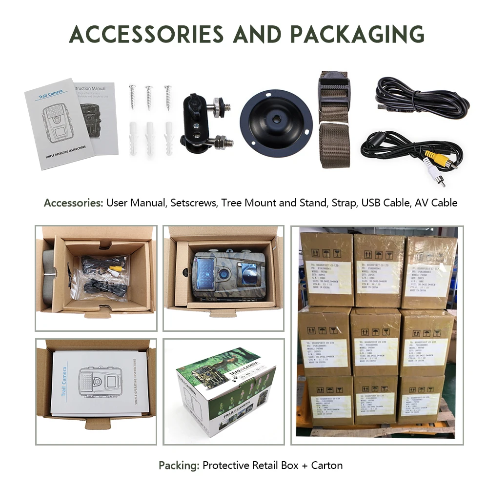 Популярная модель PH700B IP66 Водонепроницаемая беспроводная HD-камера 1080P 940 нм камера ночного видения для охоты