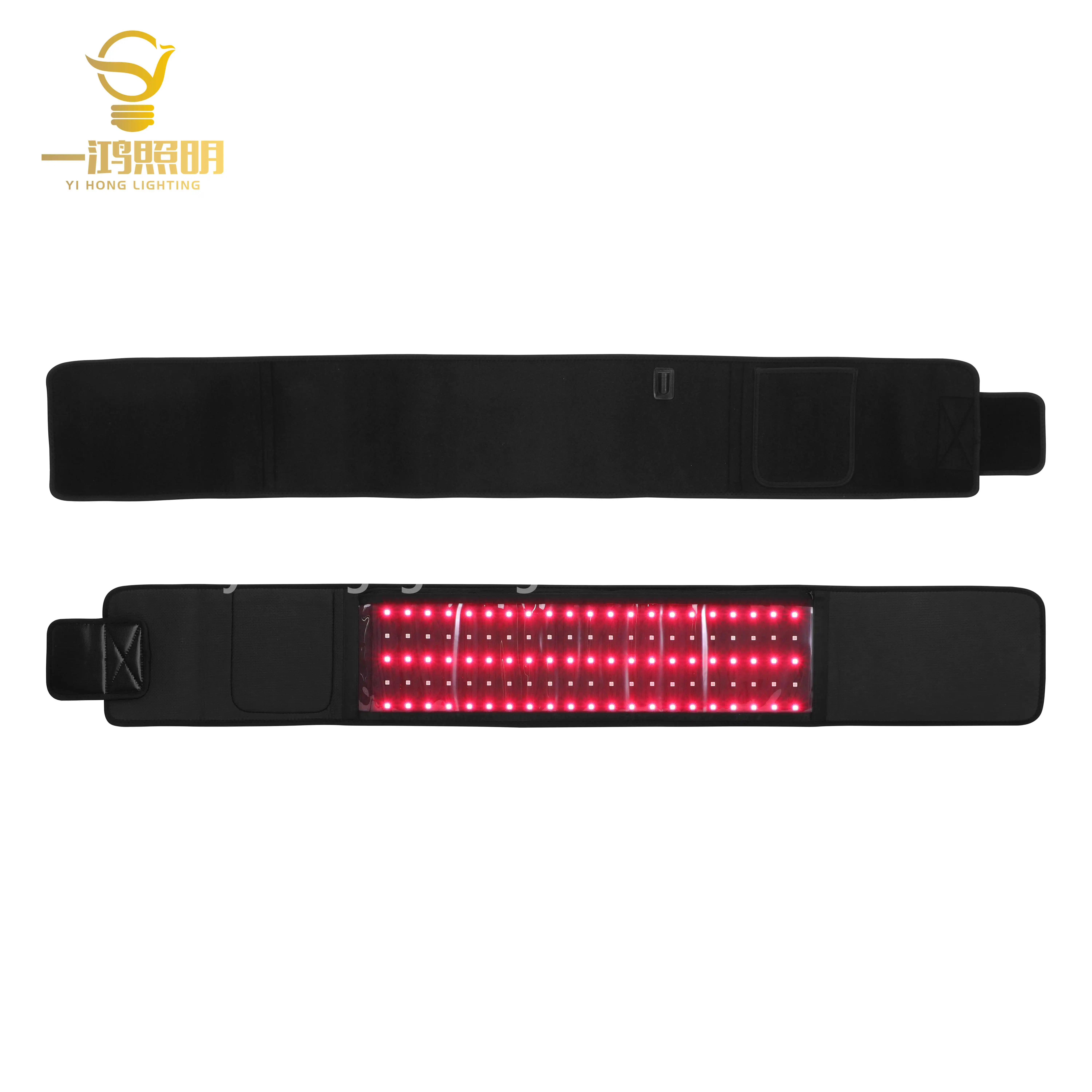 Exclusive Production Unique Design OEM Near Infared 660nm 850nm Red Led Light Therapy Belt With Power Bank Pocket