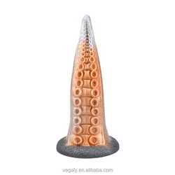 Art Colorful Dildos Waterproof Liquid Silicone Animal Squid Tentacles Shape Dildo for women Huge Dildo Sex Toy