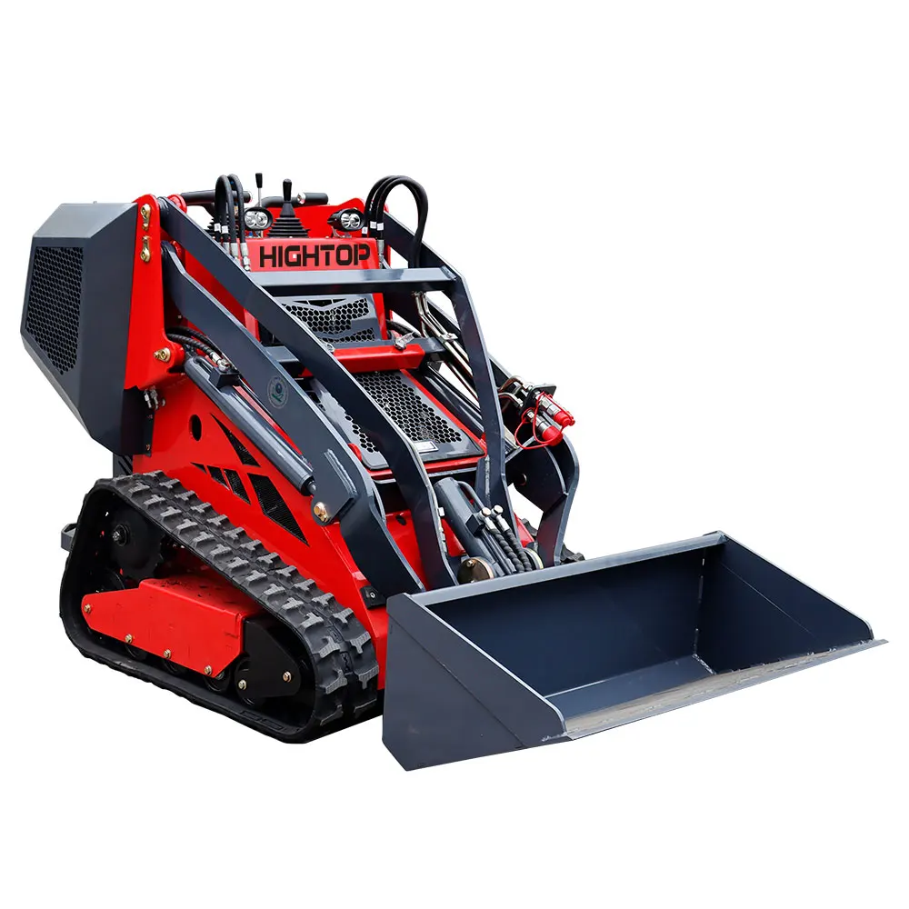 Factory supply HT450 full-hydraulic crawler mini skid steer tracks loader earth auger for skid-steer loader