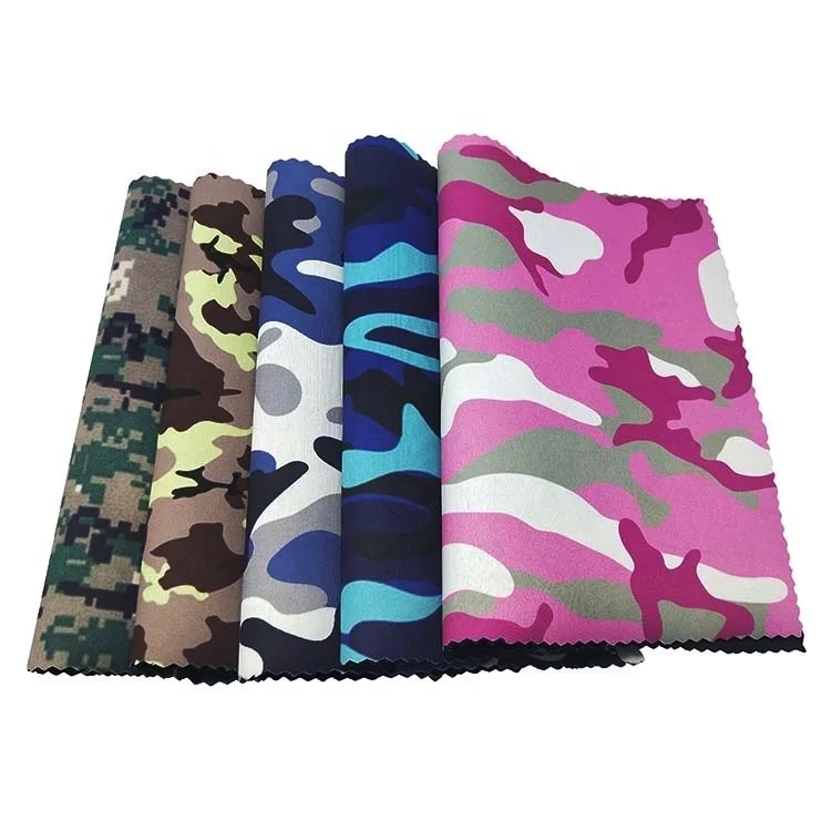 Wholesale Super Textile Durable 3MM Neoprene Material Sheet Camouflage Fabric