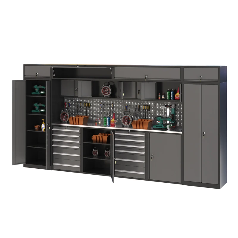 workbenches Workshop Modular Cabinets Garage Workstation Tool Storage Metal Storage Cabinets For Garage