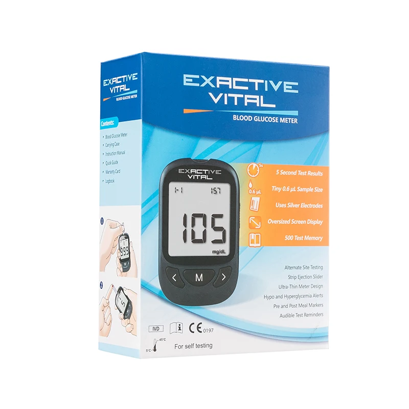 Diabetes Testing Kit  Blood Glucose Meter for Blood Sugar Testing and Monitoring Digital Glucometer blood glucose meter price