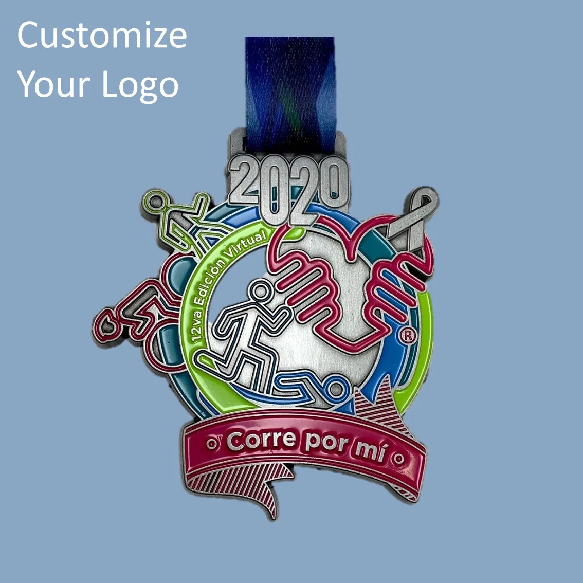 
customize your logo metal knights templar medal 