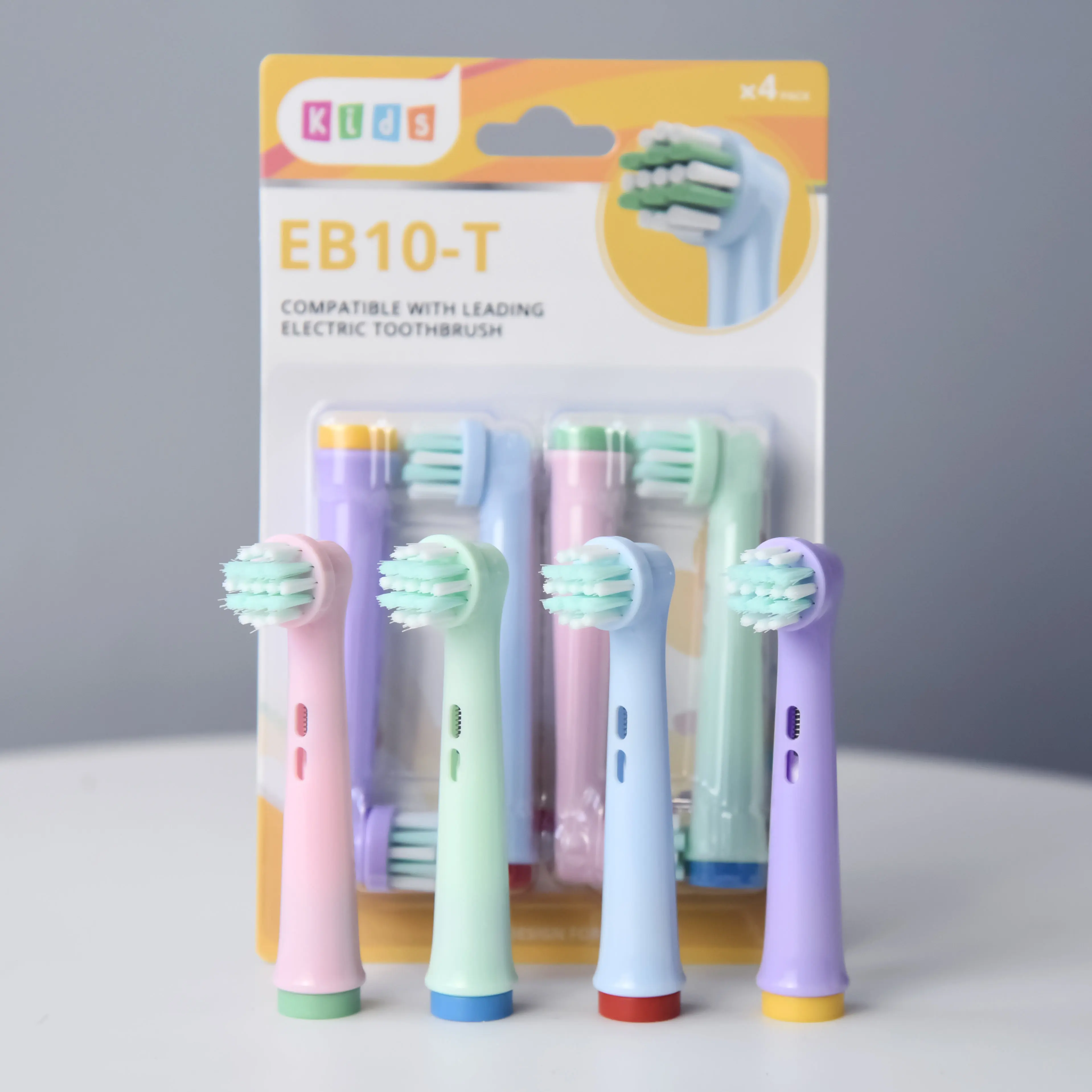 Soft DuPont Bristle Replacement Brush Head for Kids EB10T Electric Toothbrush Head with Soft Bristles