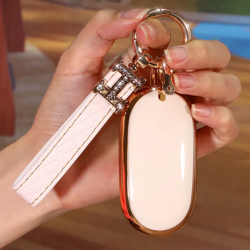 TPU Diamond Benz Car Key Cover suit for 22 Benz new C-class key sets C260L C200L S400 S450 S480 car keychain