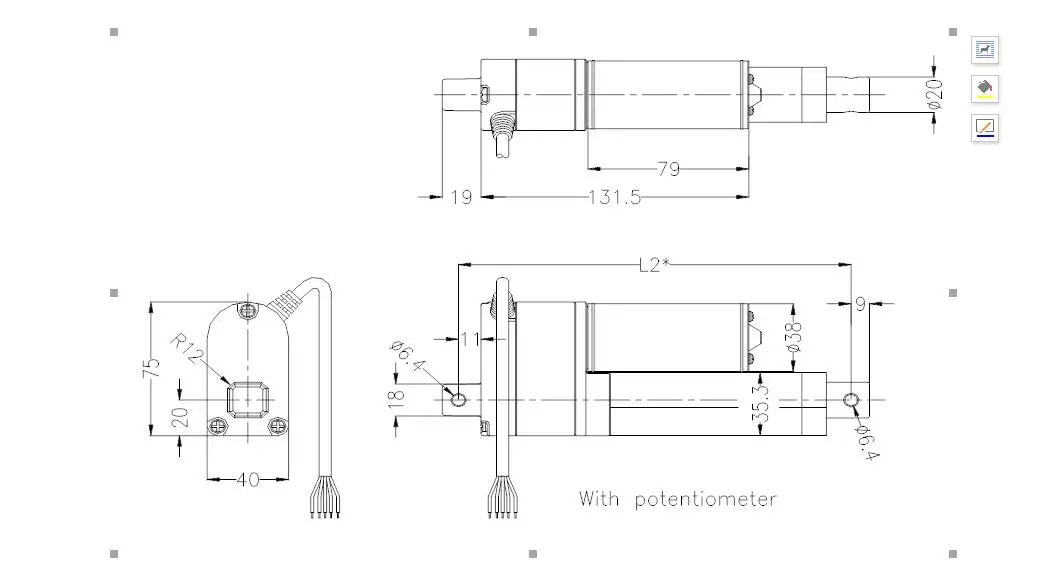 12v  24v  electric linear actuator for lifting table scooter medical hospital bed sliding window car