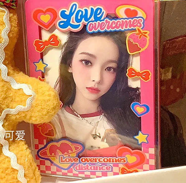 New Custom design PC Acrylic photoCard holder kpop photocard card holder Stars photo collect card holders