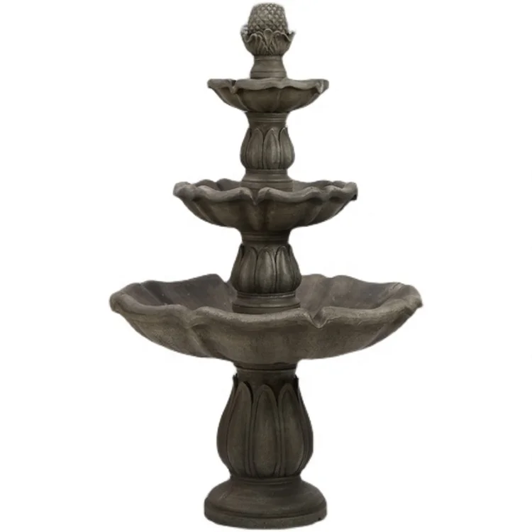 White marble stone fountain for sale foinse customized garden waterfalls for sale hand-carved beige marble water fountain
