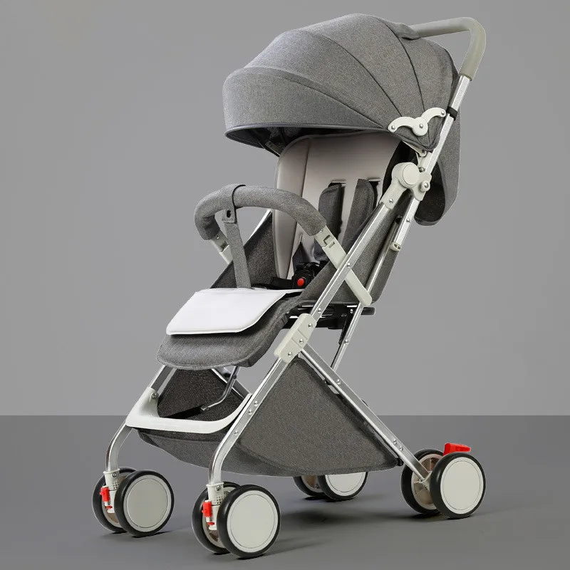 High quality baby strollers foldable luggage suitcase baby girl stroller grey red oxford lightweight stroller