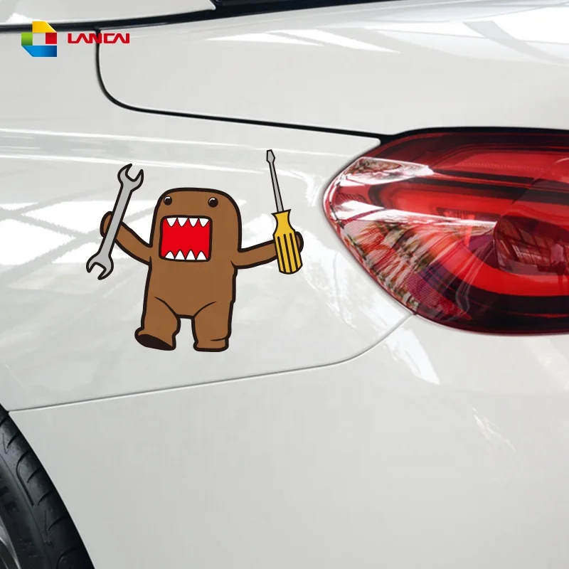 Custom print pvc car stickers logo sticker domo jdm sticker