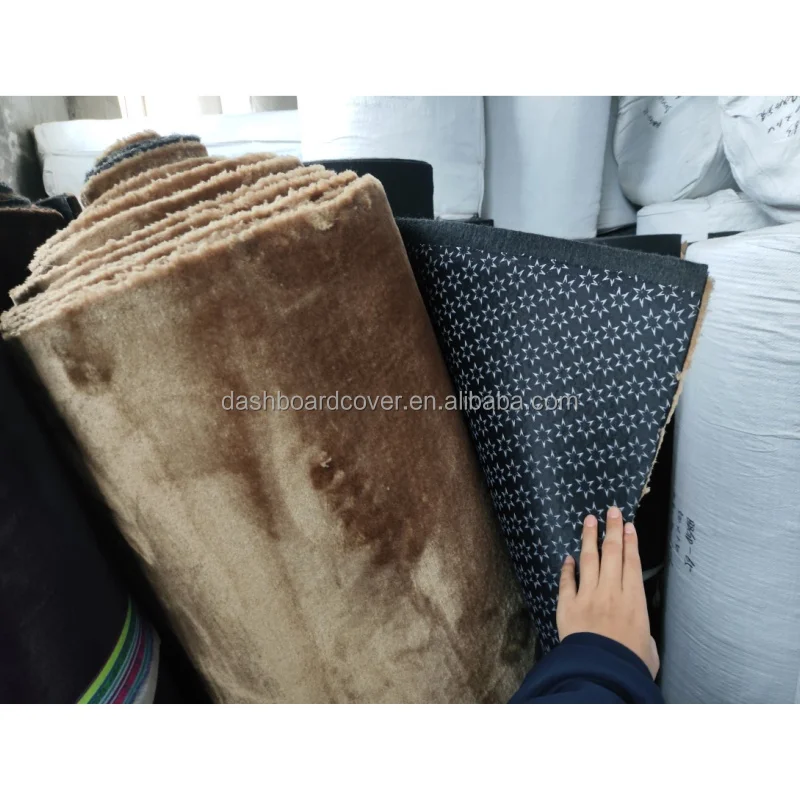Anti Slip Car Mat Sun Shade Cover Faux Fur Roll Material for Dashboard Mat
