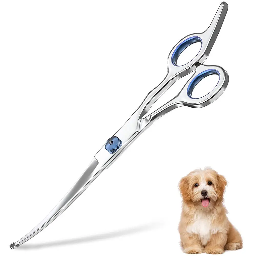 KingHon Pet Grooming Scissors Dog Grooming Scissors Set With Safety Round Tip Stainless Steel Pet Hair Cutting Trimming Scissor