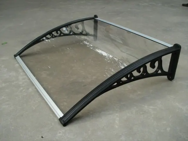 Поликарбонатный пластиковый тип и поликарбонатный парус материал дверной навес