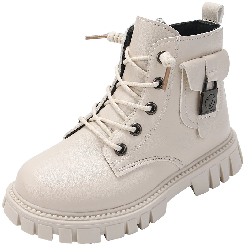 high quality winter kids designer child Non-slip boy girl Outdoor snow walking warm Leather boot Shoes For Girls