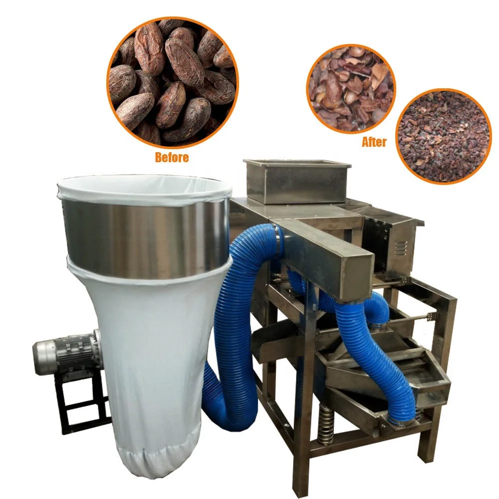Cocoa Bean Peeling And Screening Machine Cocoa Bean Winnower Cacao Winnowing Machine