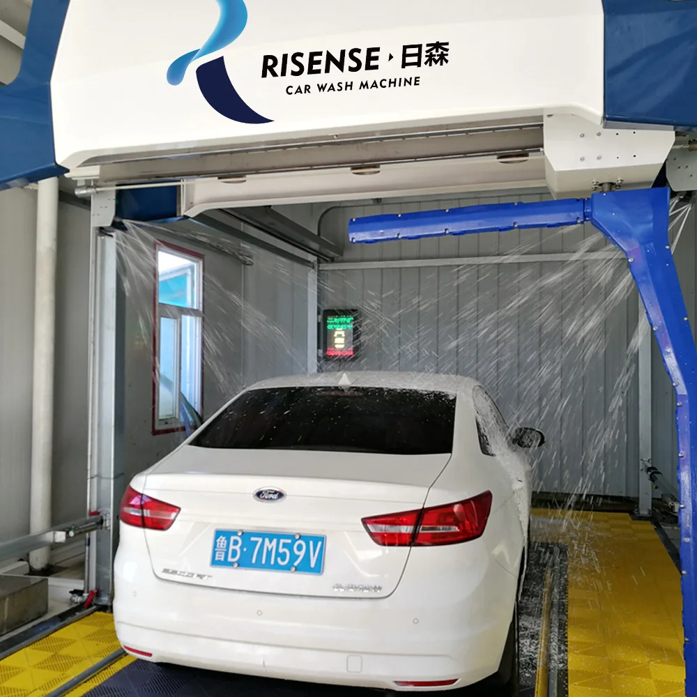 2021  risense Automatic touchless 360 carwash high pressure car wash/robot car wash equipment machine Laser Led lava