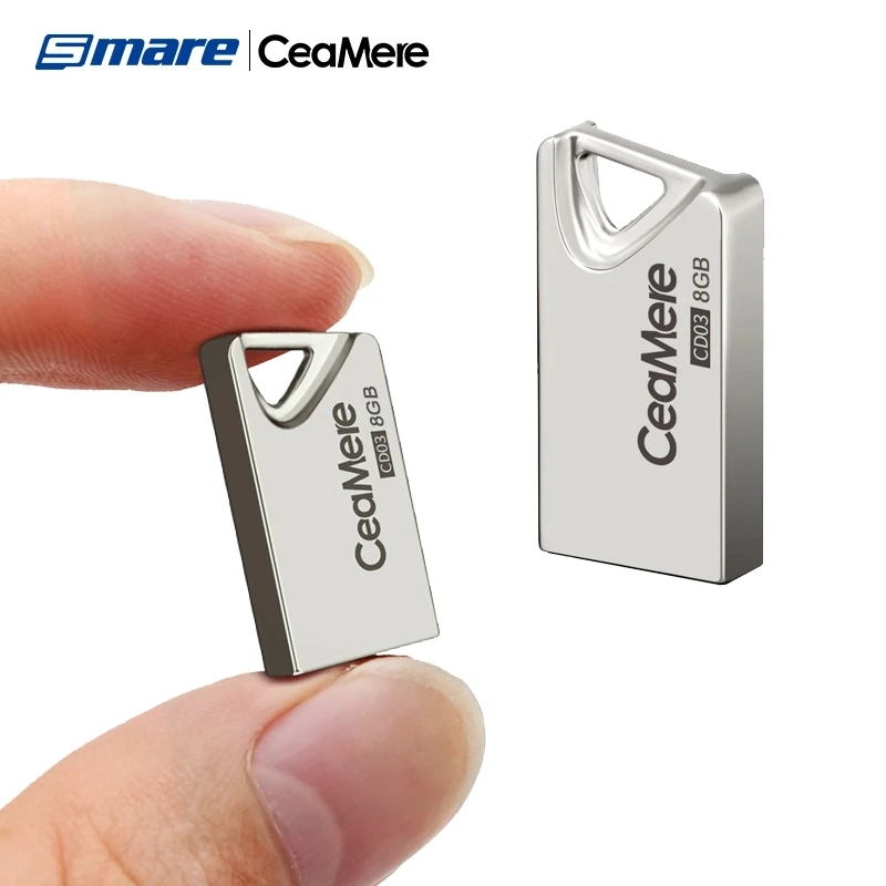  Ceamere оптовая продажа CM-CD03 металла 8GB USB 2 0 флеш-накопитель ГБ 4 16 Гб оперативной памяти 32 встроенной 128 флэш-памяти мини металлический