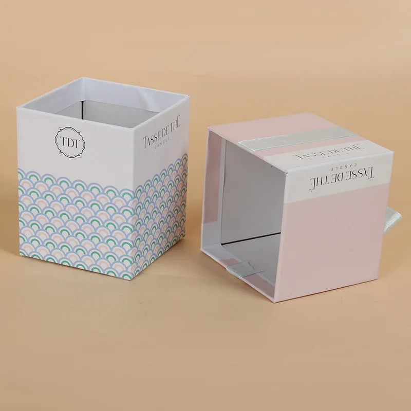 
Newly Design Luxury Print Paper Rigid Cardboard Corrugated Box Packaging For Jewelry Mini Gift Boxes With Ribbon 