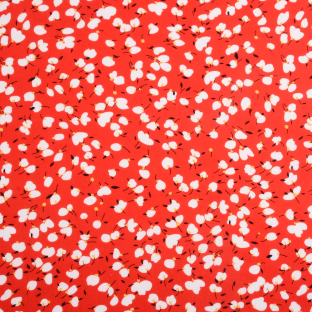 High quality designers two-sided bright floral digital printed knit poly spandex fabric