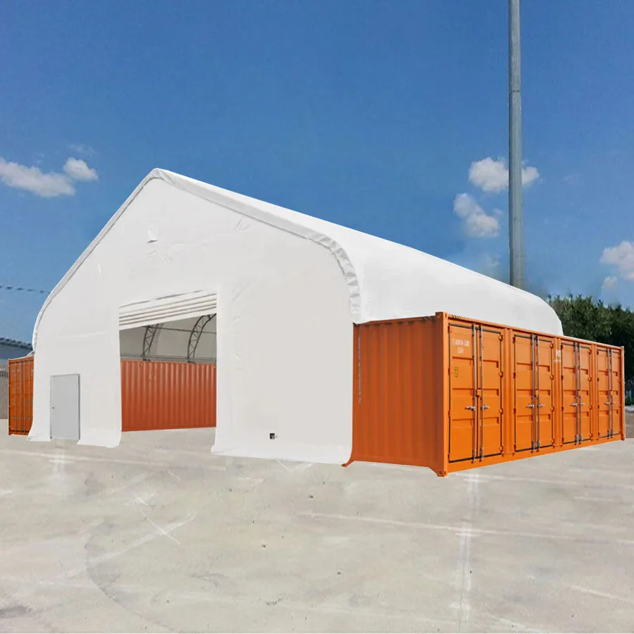 High Quality Heavy Duty  Container Shelter Tent  PVC Covering for  Warehouse Storage Roofing Awning