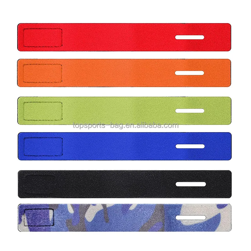 Factory Custom Logo Durable Neoprene Fishing Rod Straps Adjustable Fishing Pole Belts