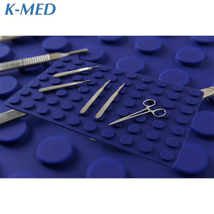 Surgical Magnetic Instrument Mat Blue Reusable Magnetic Mat