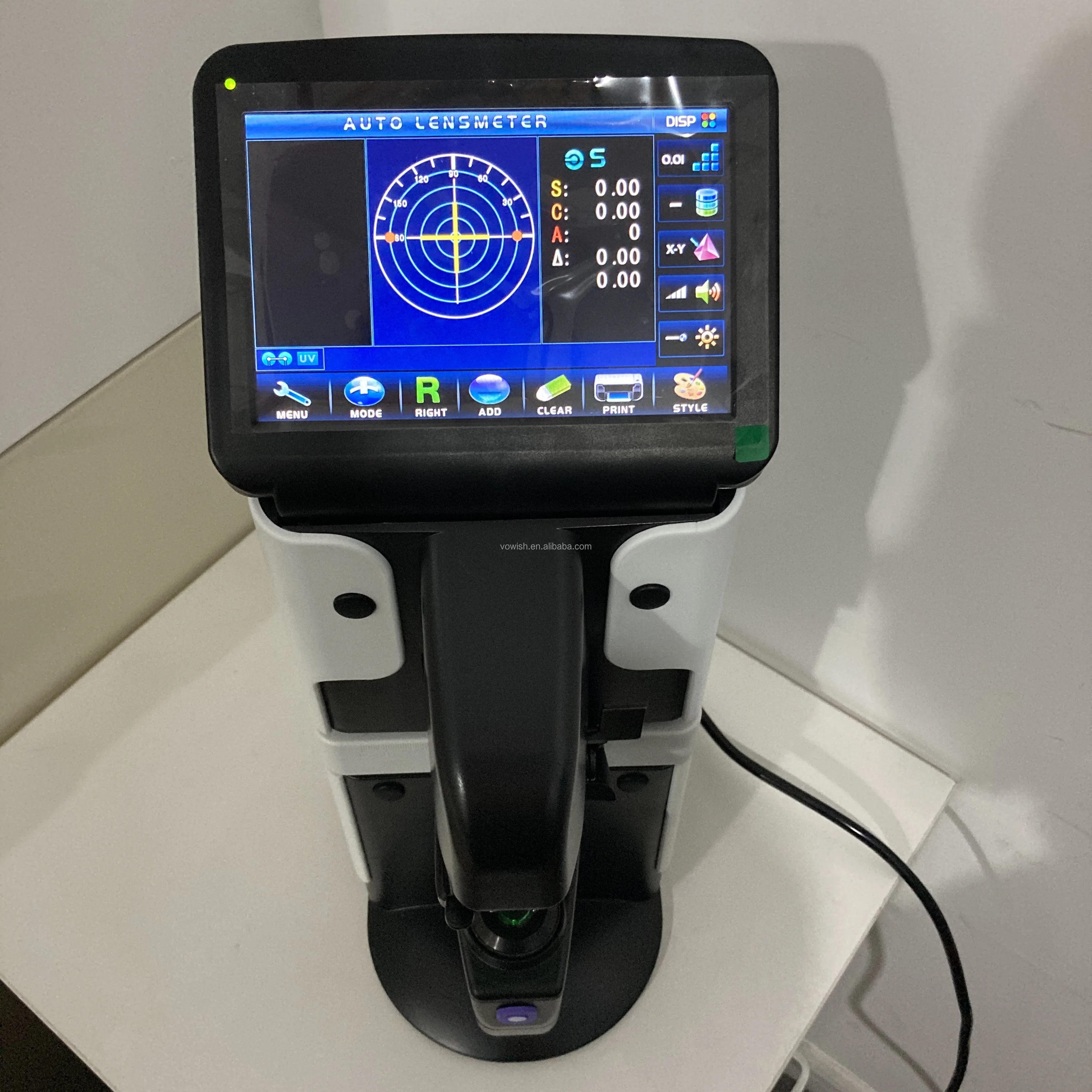JD-2600A Digital Auto Lens Meter Lensmeter Lensometer Focimeter 7' colorful Touch Screen PD UV Printer