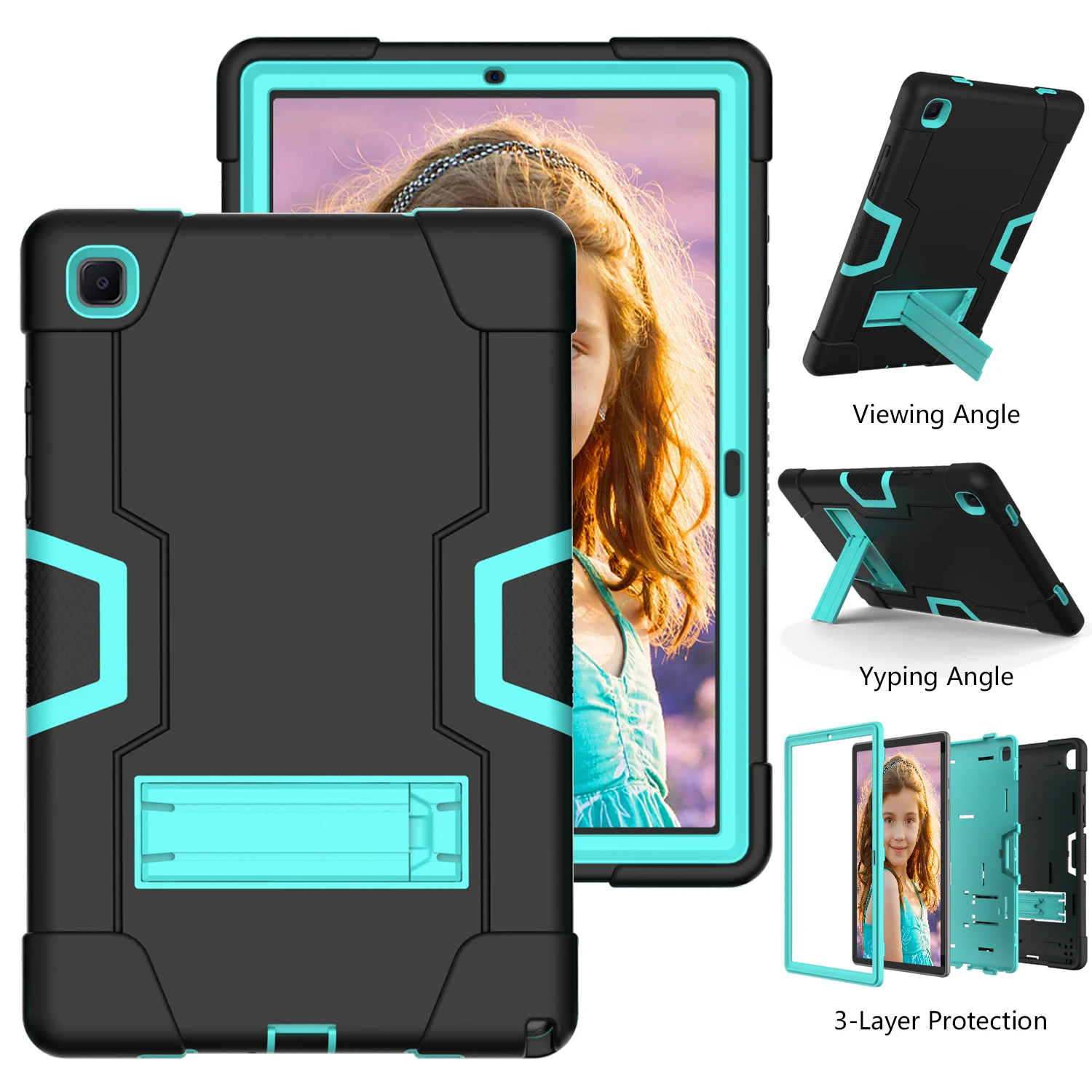 
Case for Samsung Galaxy Tab A7 10.4 T505/T500/T507/T505N Heavy Duty Rugged Full-Body Hybrid Shockproof Drop Protection Cover 