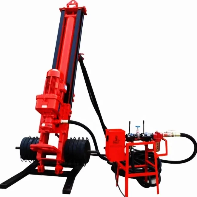 High Powered DTH Pneumatic Rock Surface Integrated Drilling Rig