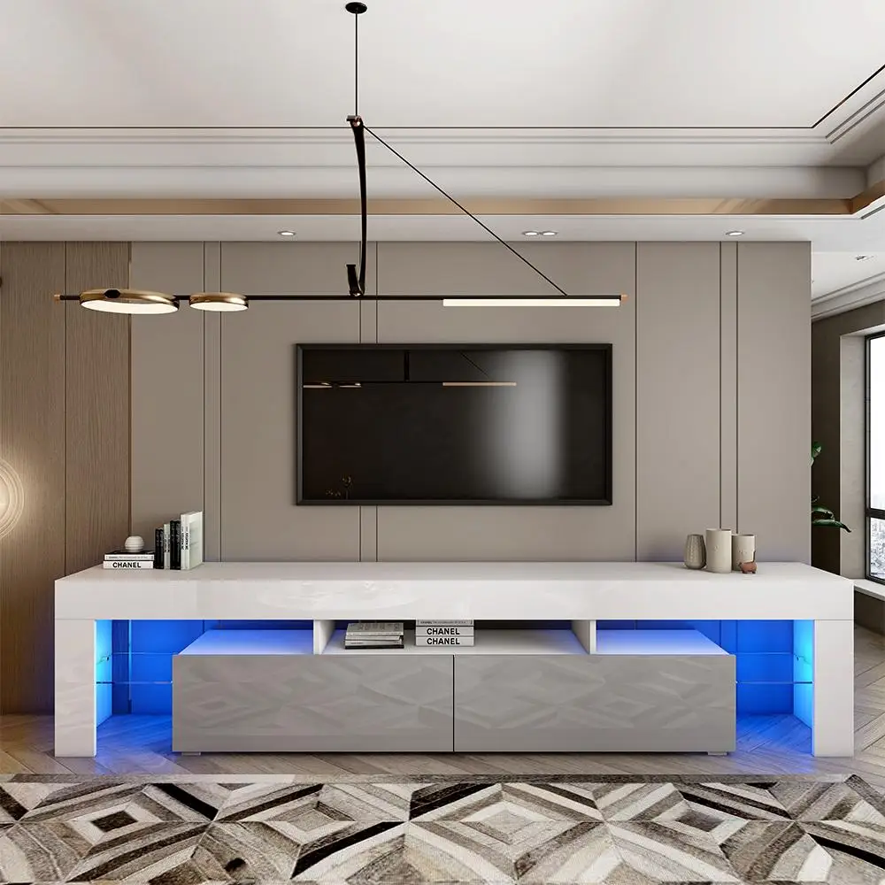 New trending modern living room furniture muebles tv cabinets with led light