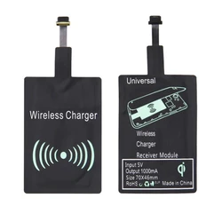 Universal Qi Wireless Charger Adapter Fast Charging Receiver For iP Sam Android For All Type C iOS Smart Phones Tablets