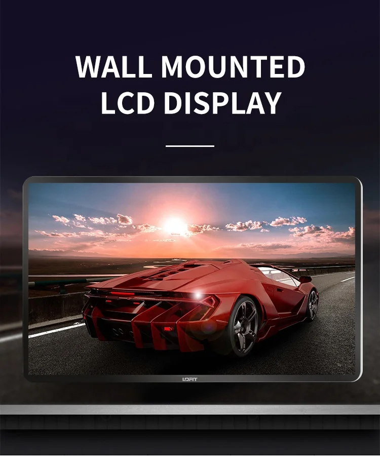 LOFIT 2021 large size 65 inch Wall Mounted LCD/LED digital photo frame digital signage advertising player