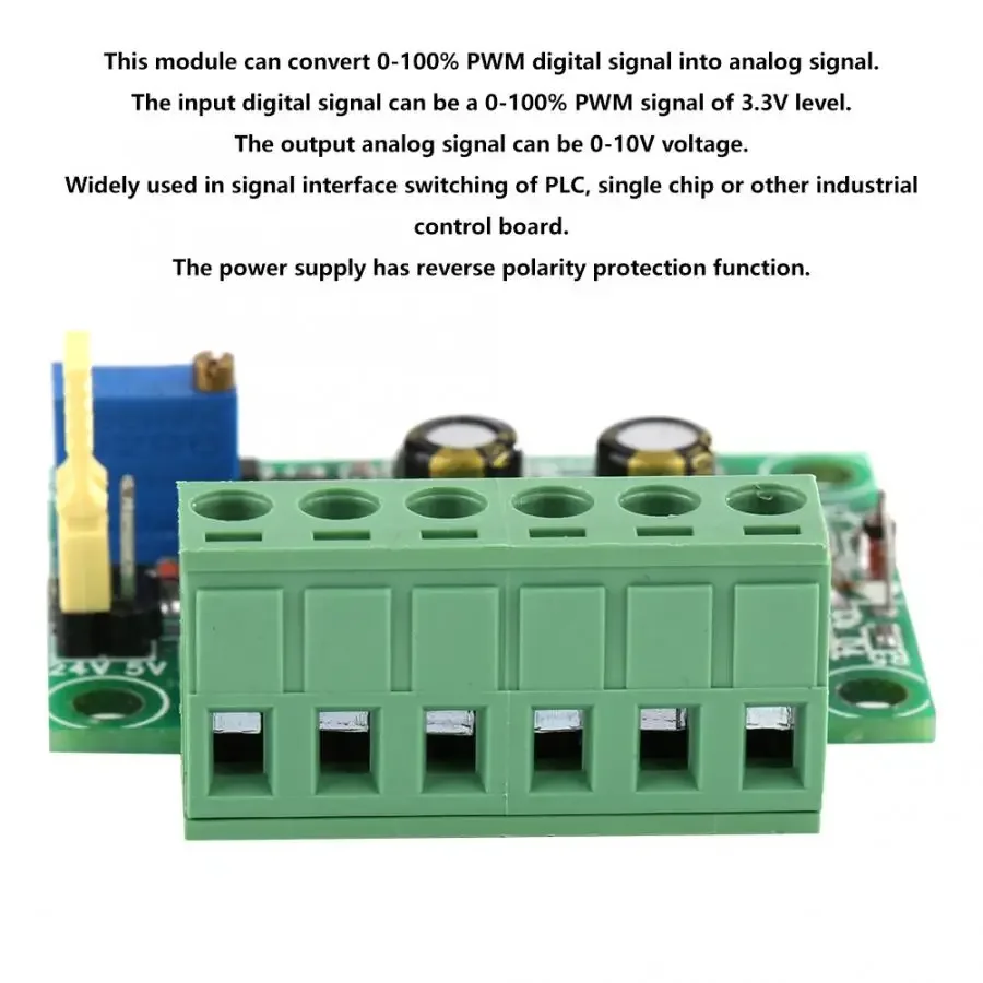 3.3V PWM Signal to 0-10V Voltage Converter D/A Digital-Analog PLC Module Customize China Manufacturer
