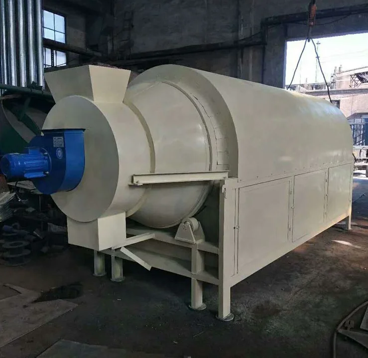 three pass rotary drum dryer for bagasse cassava sawdust drying machine price